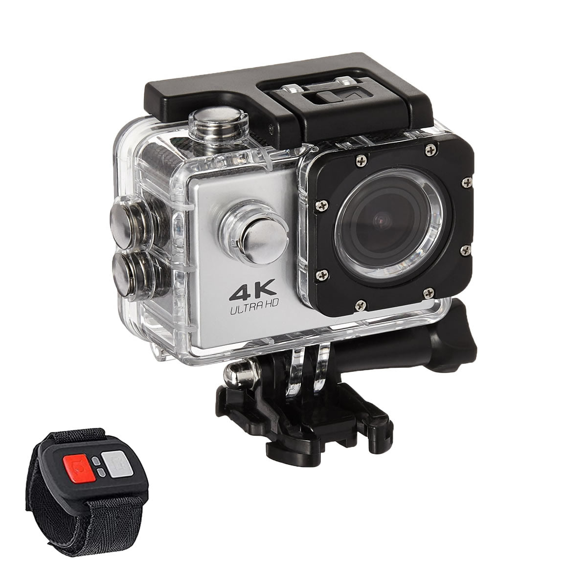 4K Waterproof UHD WiFi Action Camera with Remote & Accessories