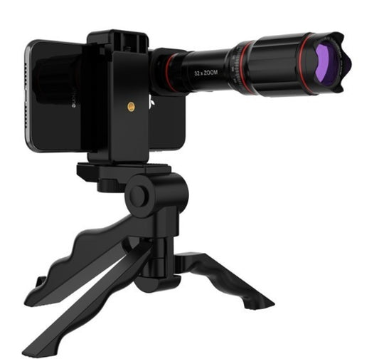 Ultra HD 32x Zoom Mobile Telescope Lens Set – With Tripod & Universal Clip